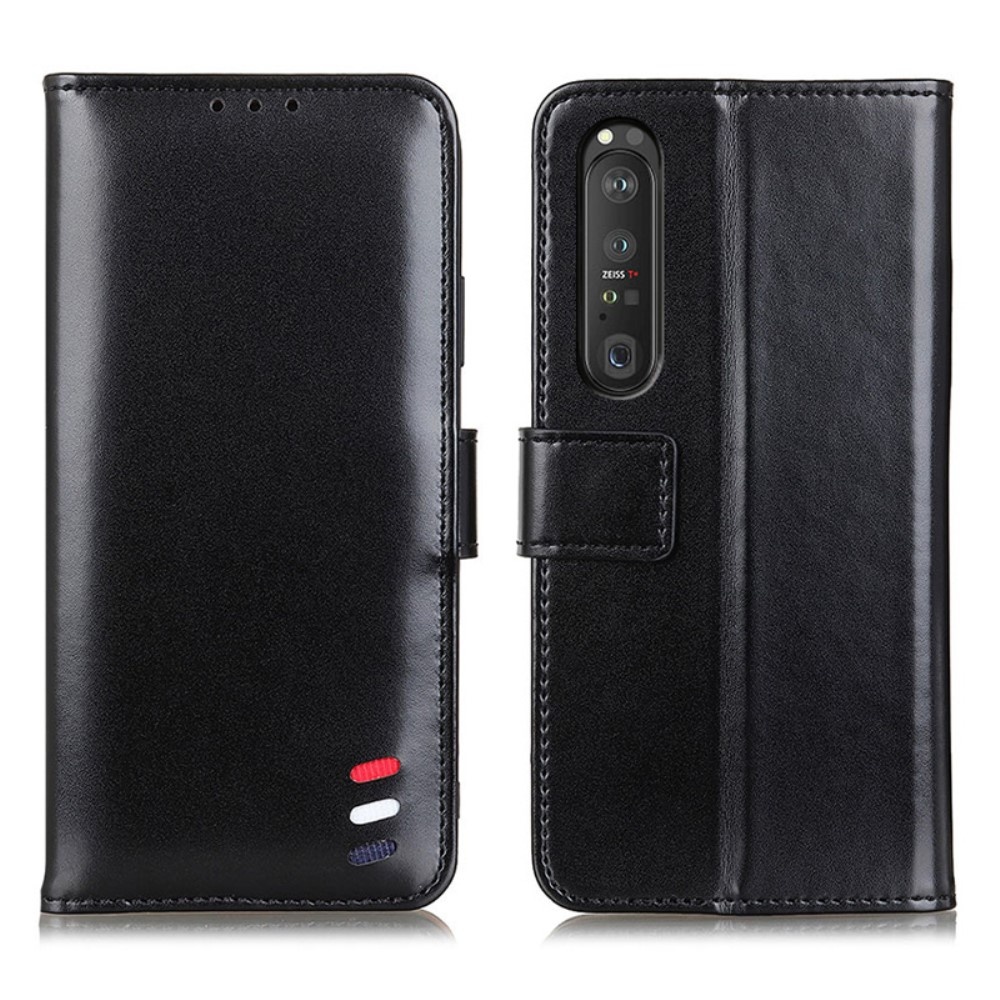 Xperia 1 III - Tri-Color Läder Fodral