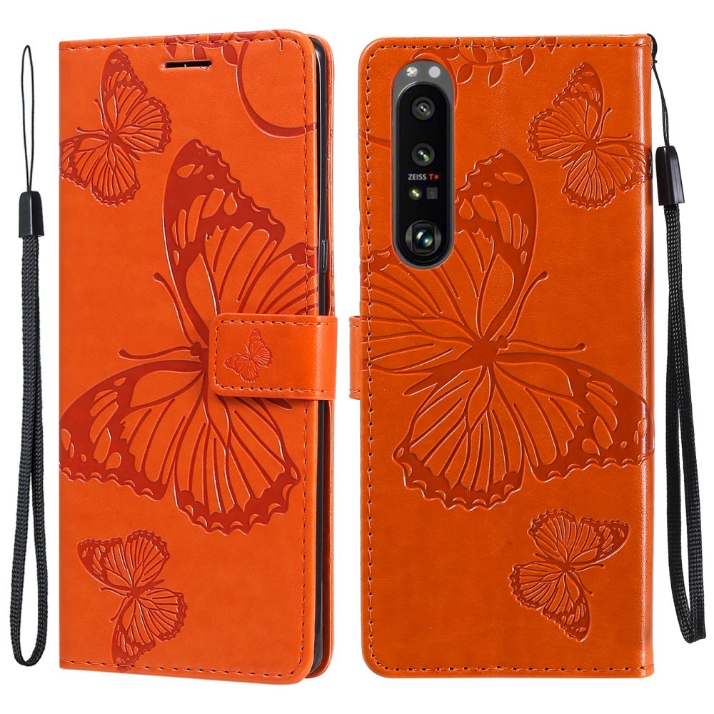 Xperia 1 III - Butterfly Läder Fodral