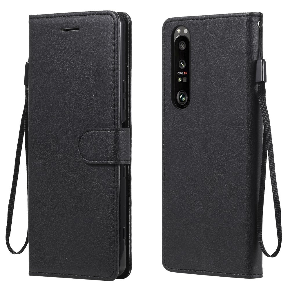 Xperia 1 III - Solid Läder Fodral