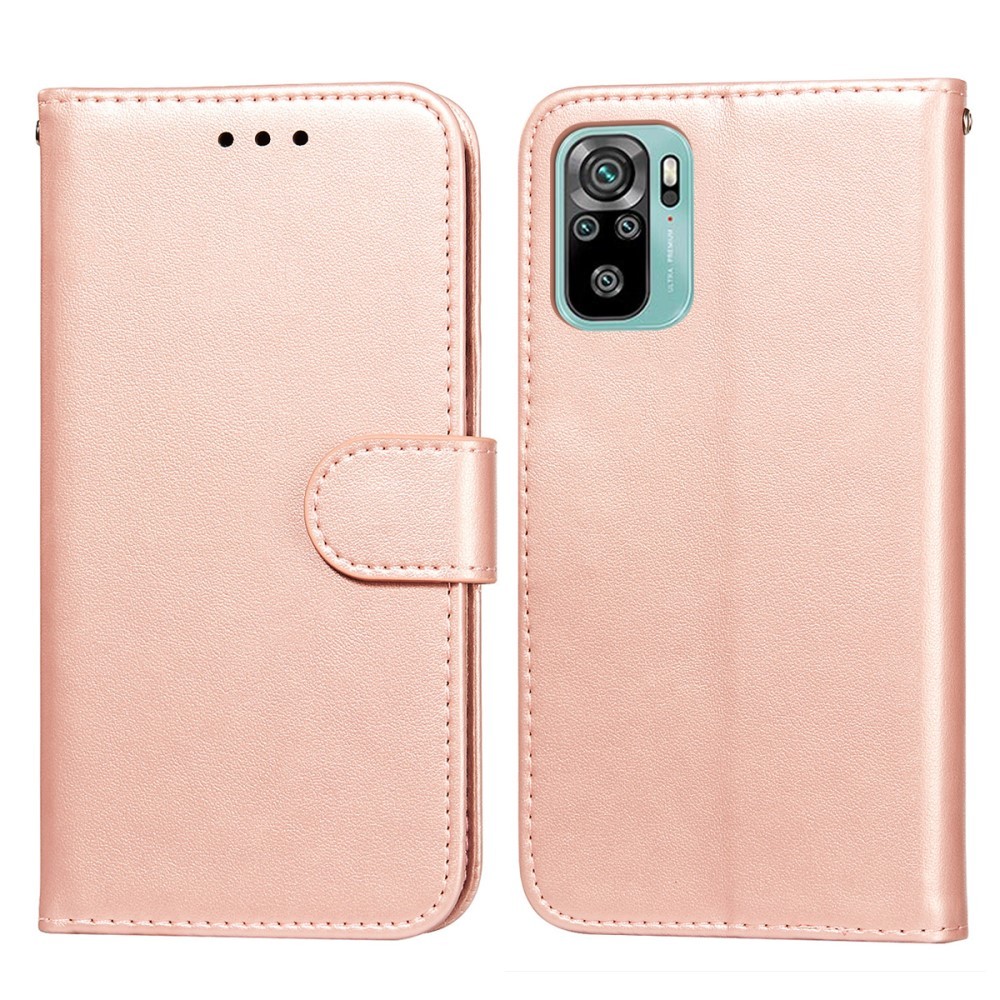 Redmi Note 10S - Solid Läder Fodral