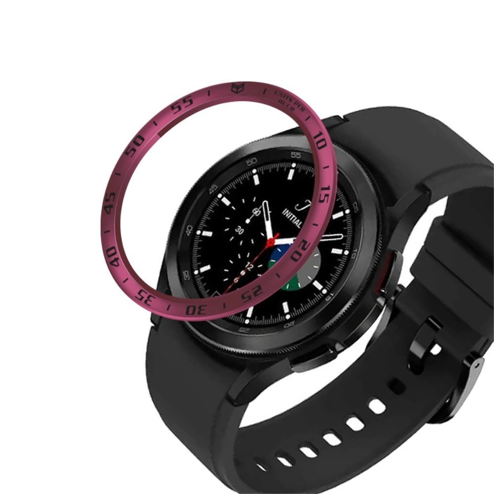 Bezel Skyddande Ring Galaxy Watch4 Classic 46mm - Vinröd
