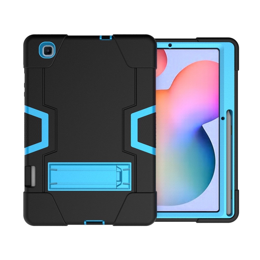 Galaxy Tab S6 Lite - Shockproof Hybrid Skal Med Kickstand - Svart