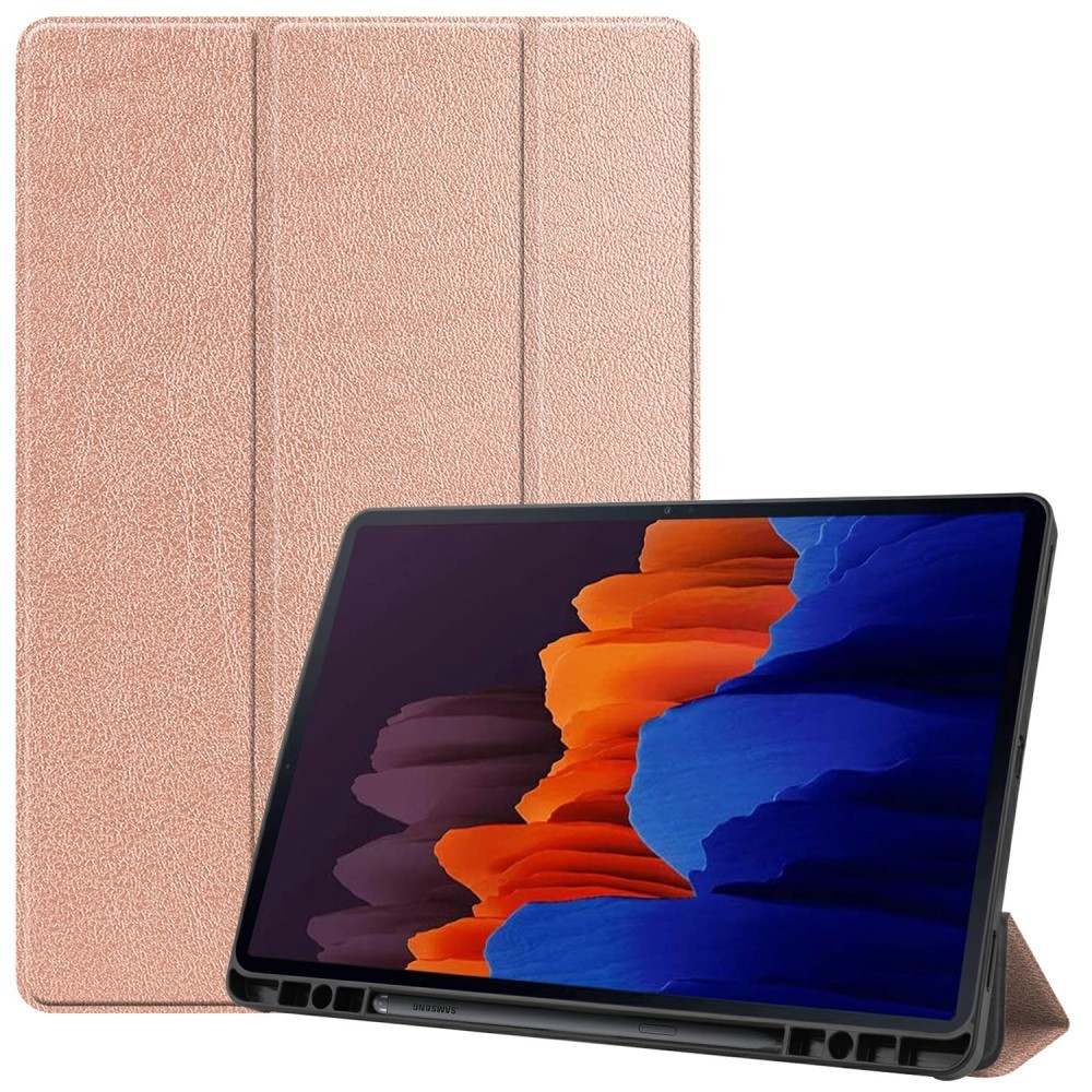Galaxy Tab S7 Plus / Tab S8 Plus Tri-Fold Fodral Pennhållare