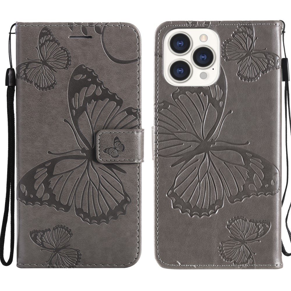 iPhone 13 Pro Max - Butterfly Läder Fodral