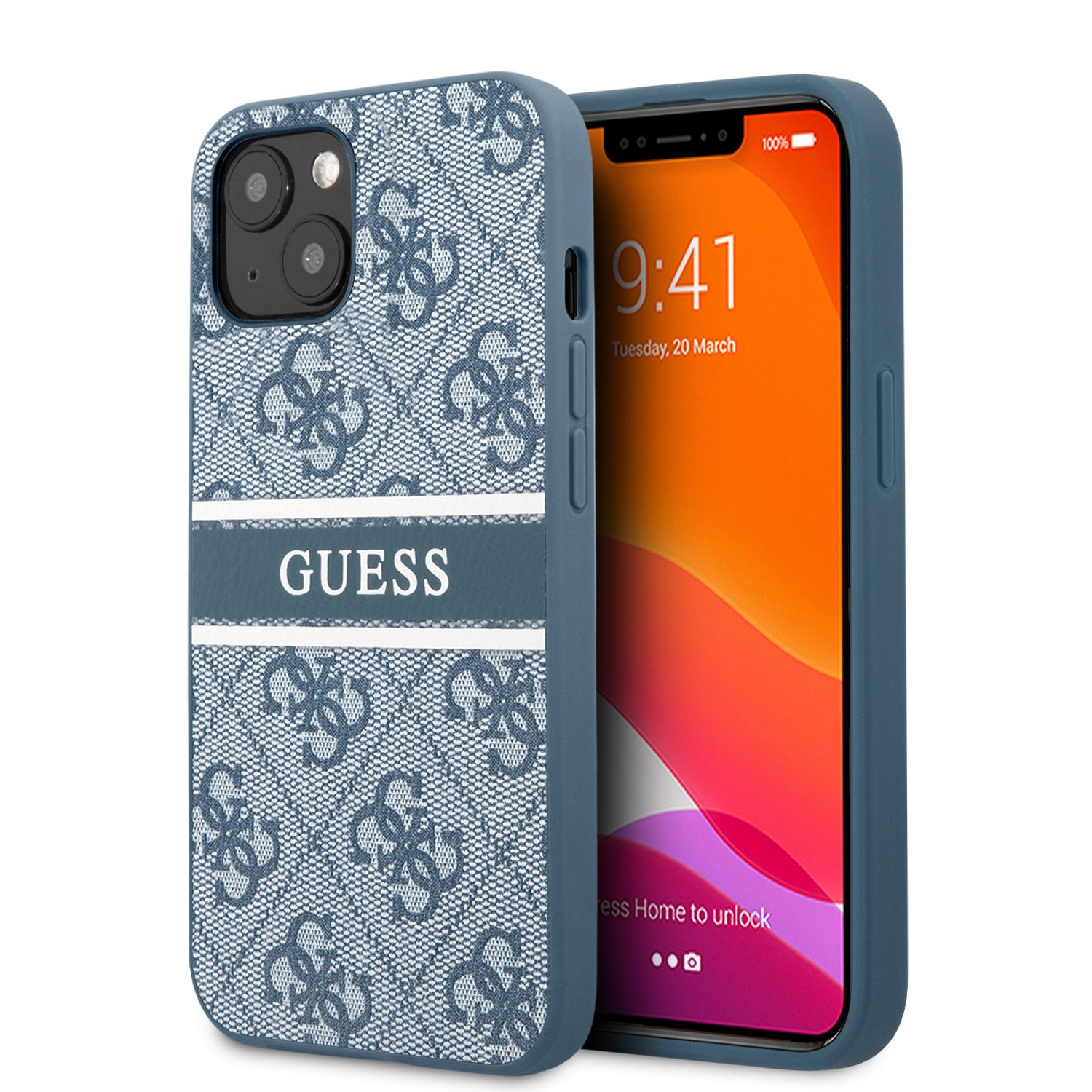 Guess iPhone 13 Mini Skal PU Stripe