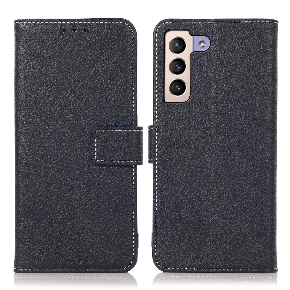 Galaxy S22 Plus Fodral Litchi Läder