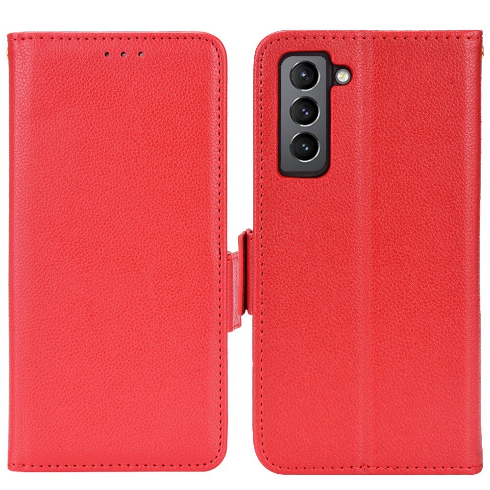 Galaxy S22 Plus Fodral Litchi Textur