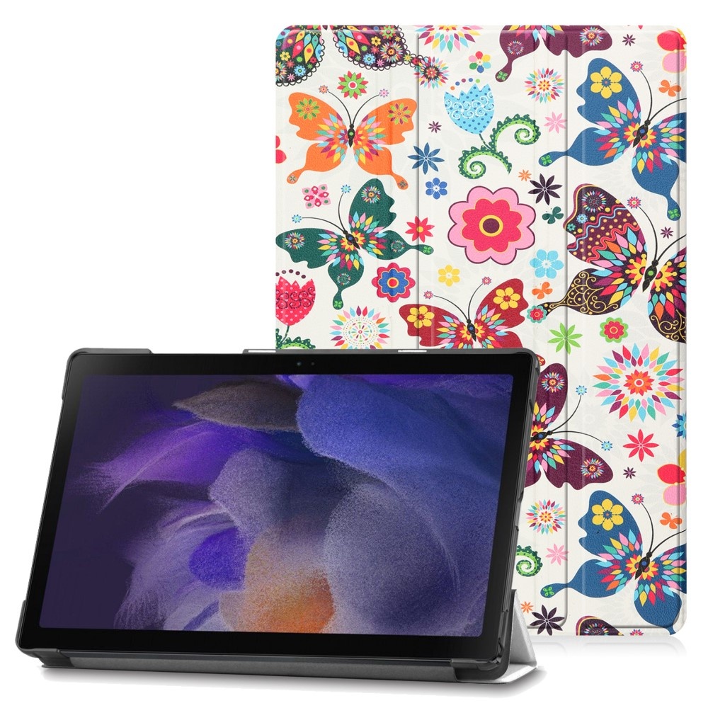 Galaxy Tab A8 10.5 (2021) Fodral Tri-Fold Fjärilar