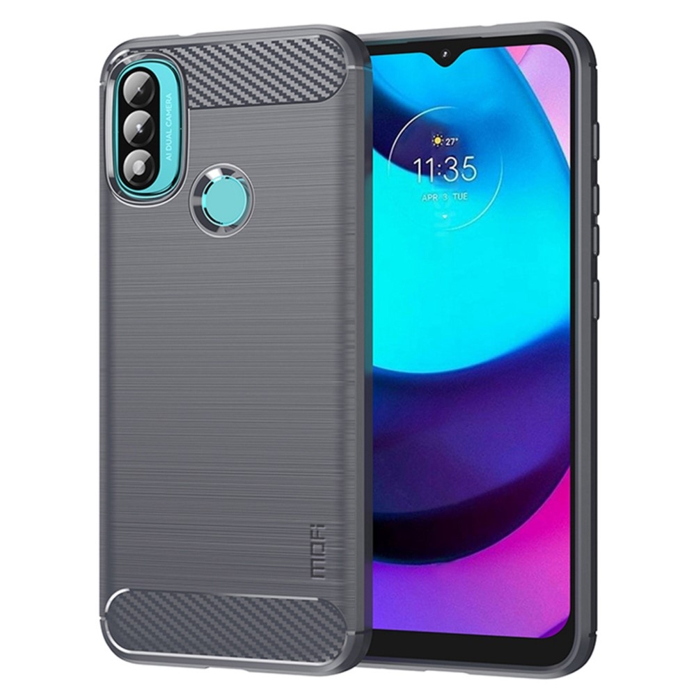 MOFI Motorola Moto E20 / E40 Skal Borstad Stål Textur