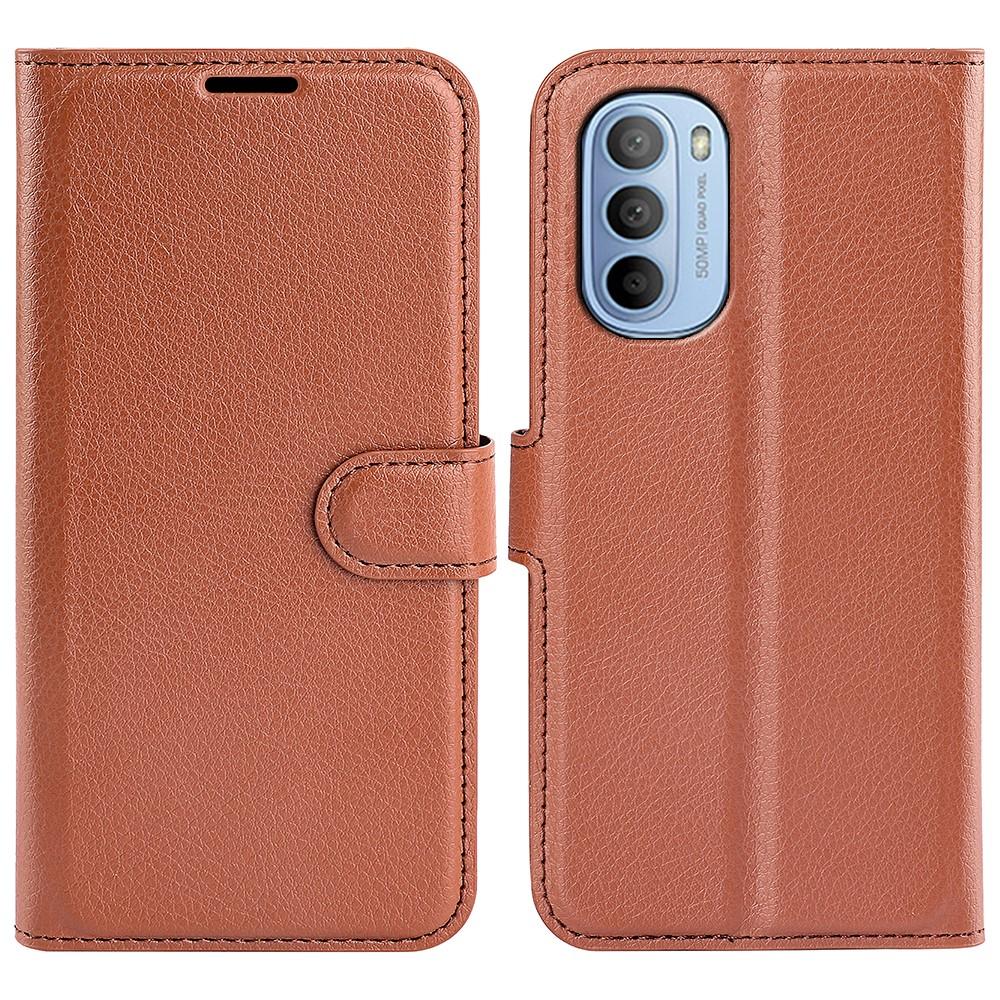 Moto G31 / G41 Fodral Litchi Textur