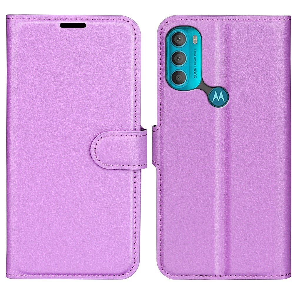 Moto G71 Fodral Litchi Textur
