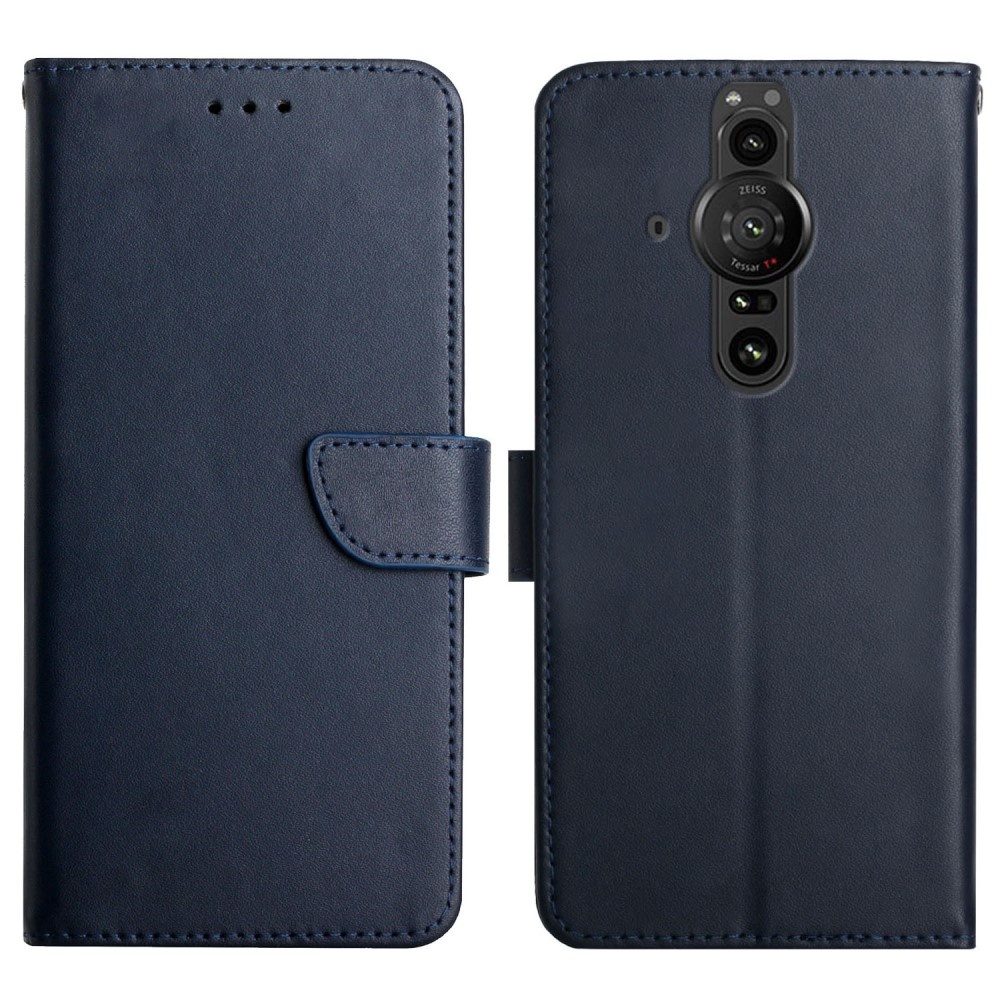 Xperia Pro-I Fodral Äkta Läder Nappa Textur