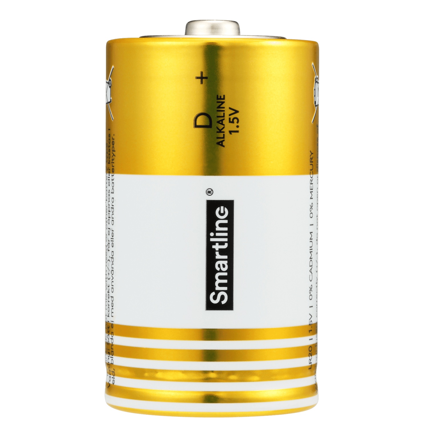 Smartline D LR20 1.5V Alkaliskt Batteri 2-pack
