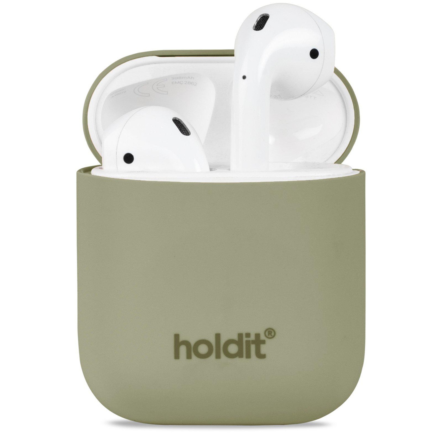 holdit Apple AirPods Skal Silikon Khaki