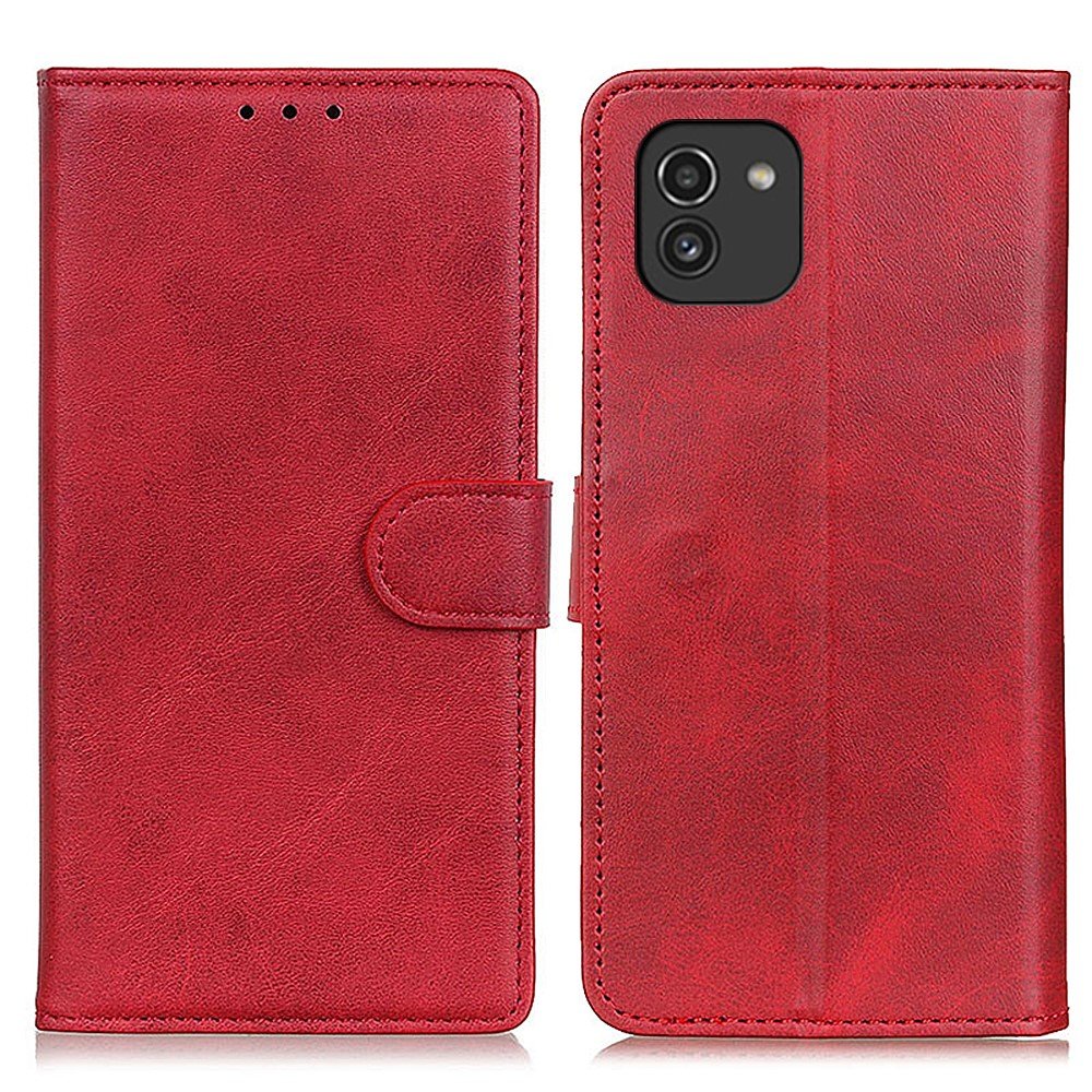 Galaxy A03 Fodral Solid Läder
