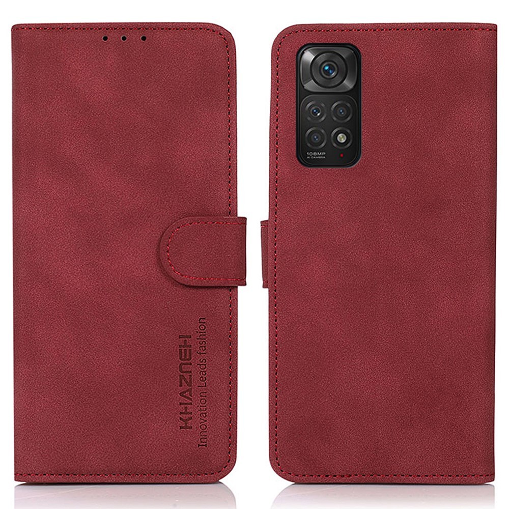 KHAZNEH Xiaomi Redmi Note 11 Fodral Retro Läder