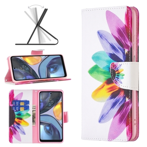 Moto G22 Fodral Tryck Sun Flower