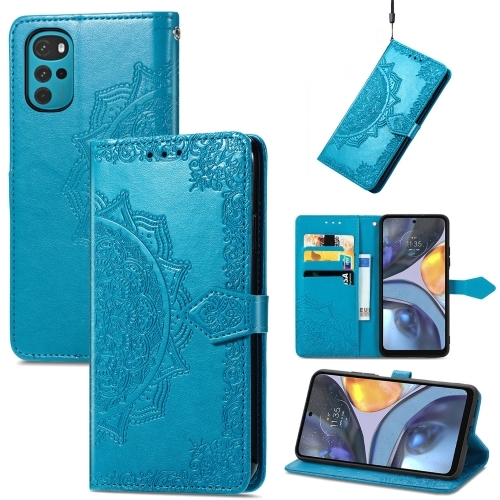 Moto G22 Fodral Mandala Läder