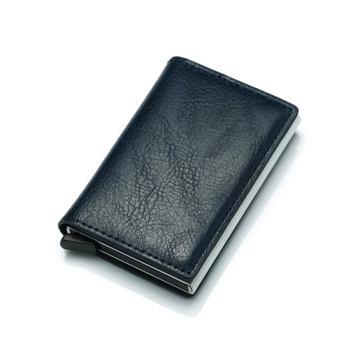 RFID Retro Aluminium Läder Korthållare Royal