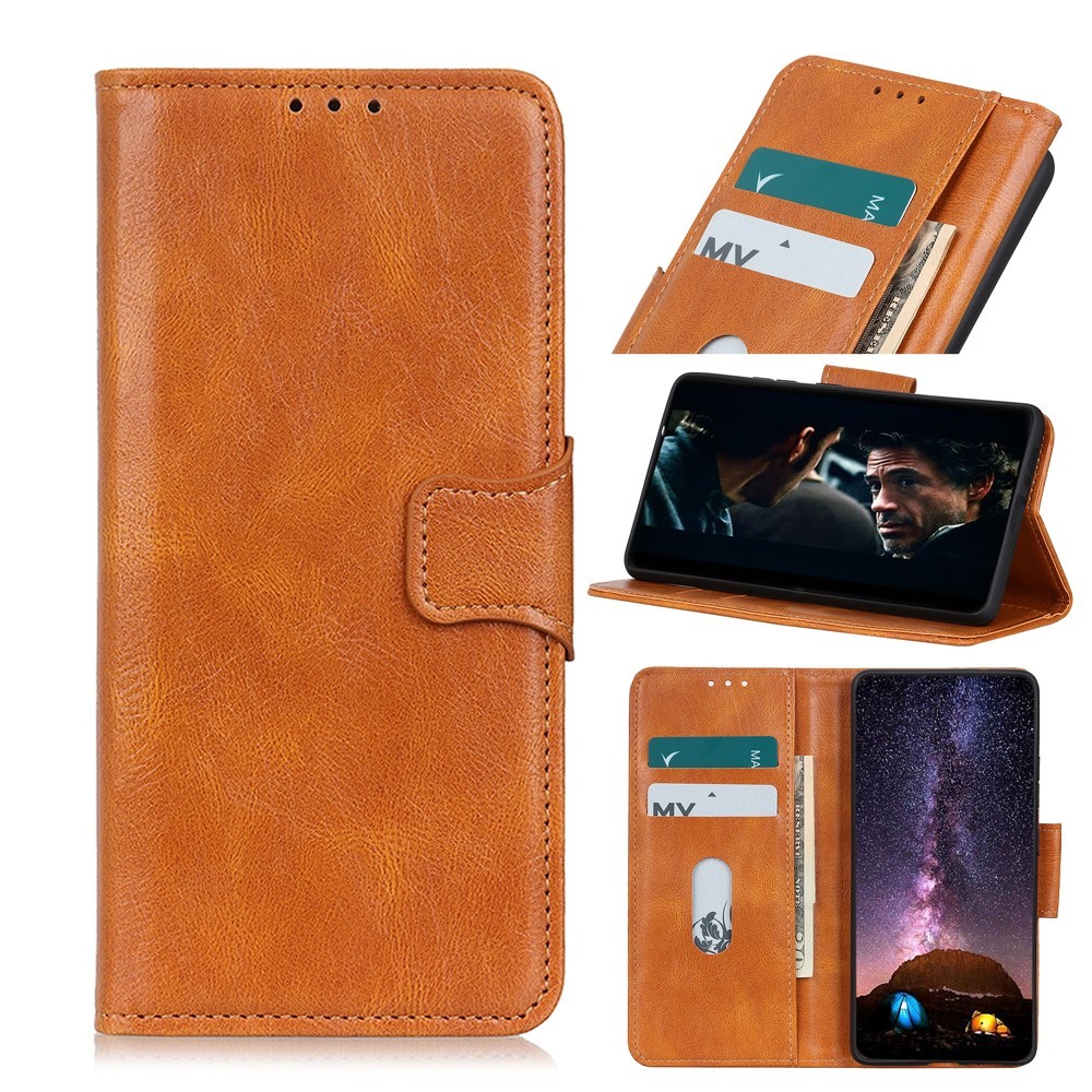 Redmi 9C Fodral Crazy Horse Läder