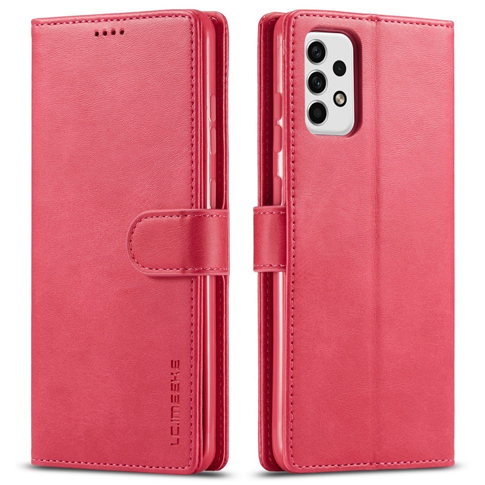 LC.IMEEKE Samsung Galaxy A23 Fodral Läder Röd