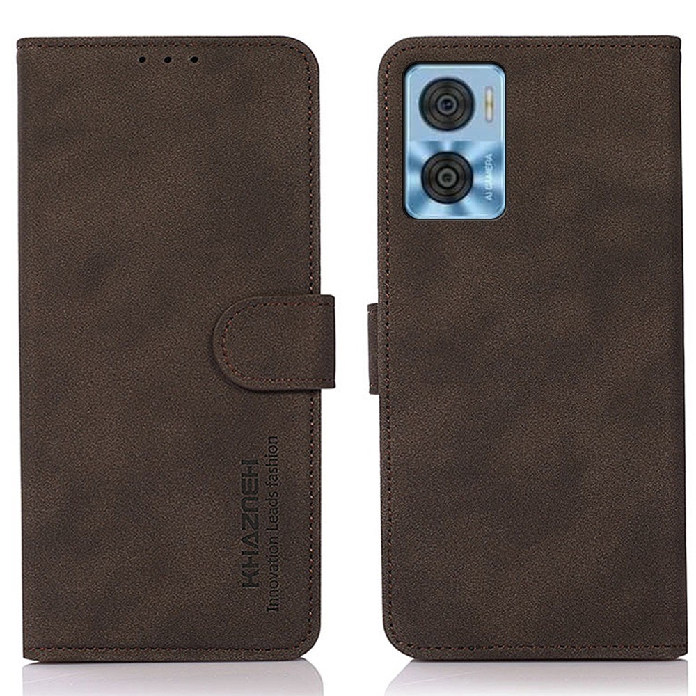 KHAZNEH Motorola Moto E22i Fodral Retro Läder
