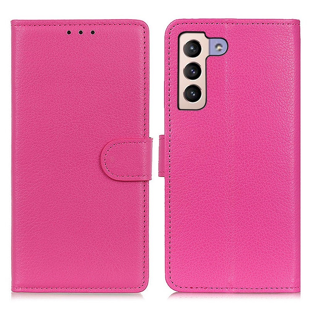 Galaxy S23 Plus Fodral Litchi Läder