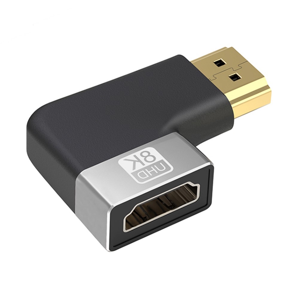 Vänstervinklad 8K 60Hz HDMI Hane - HDMI 2.1 Hona