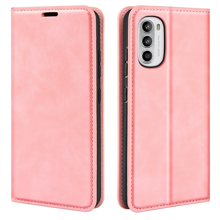 Moto G52/G82 Fodral Flip Retro Läder
