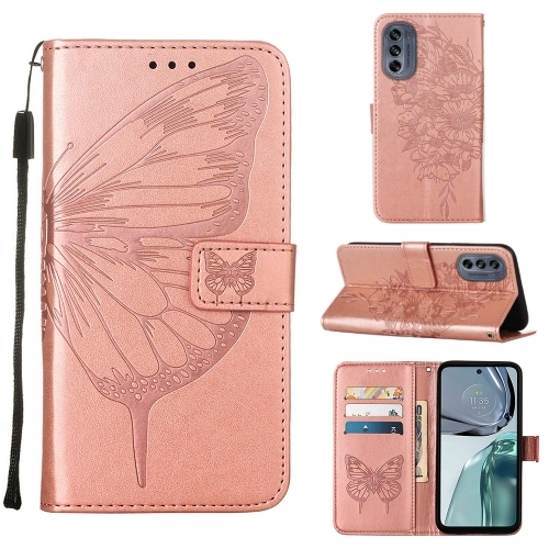 Moto G62 Fodral Med Fjäril Tryck