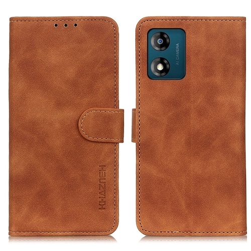KHAZENH Motorola Moto E13 Fodral Retro Läder