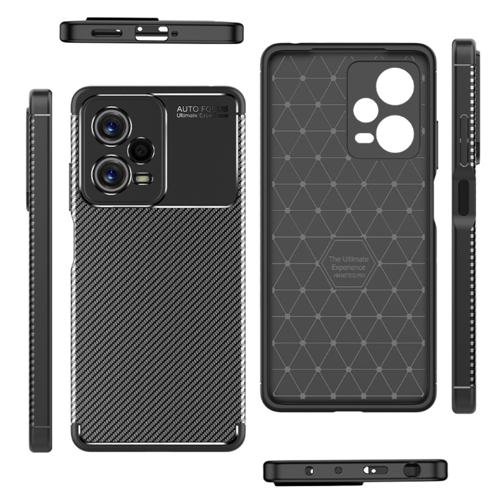 Redmi Note 12 Pro Skal Kolfiber Textur