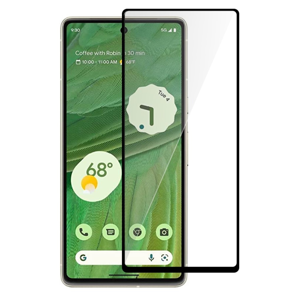 Pixel 7A Skärmskydd Heltäckande Härdat Glas