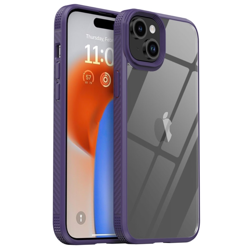 IPAKY iPhone 15 Skal Hybrid Anti-Slip