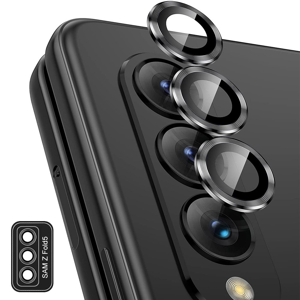 ENKAY Galaxy Z Fold 5 Linsskydd Aluminium Härdat Glas