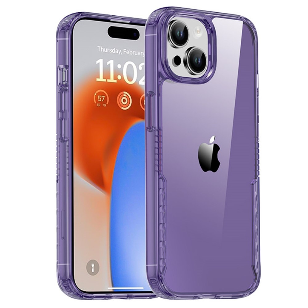 IPAKY iPhone 15 Plus Skal Hybrid Transparent