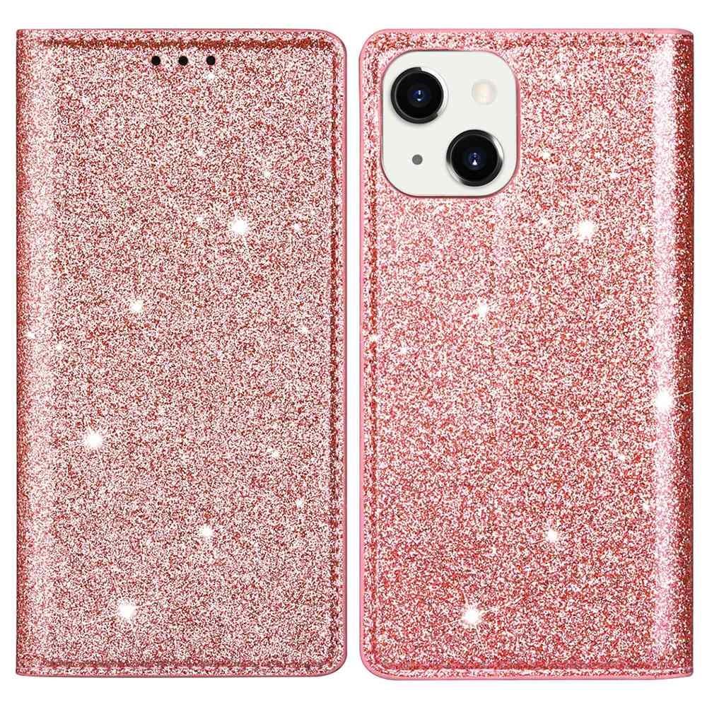 iPhone 15 Plus Fodral Flip Glitter