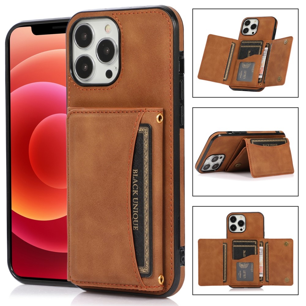iPhone 15 Plus Skal Kickstand Med Kortfack
