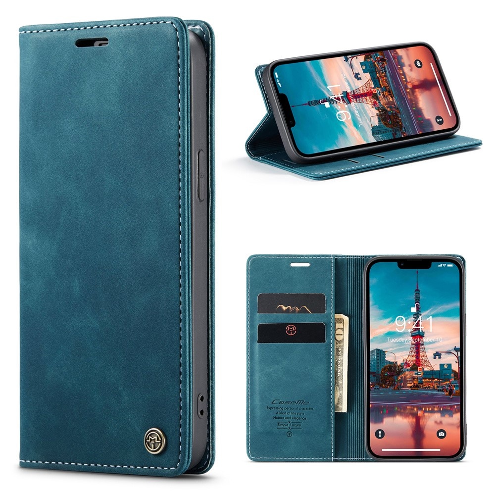 CASEME iPhone 15 Plus Fodral Flip Retro Läder