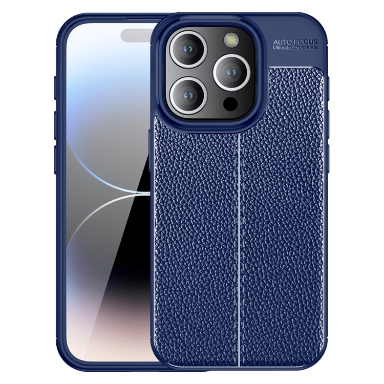 iPhone 15 Pro Max Skal Litchi Textur