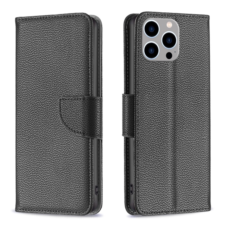 iPhone 15 Pro Max Fodral Litchi Shark Läder