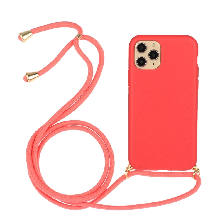 iPhone 15 Pro Skal Strawberry Design Med Strap