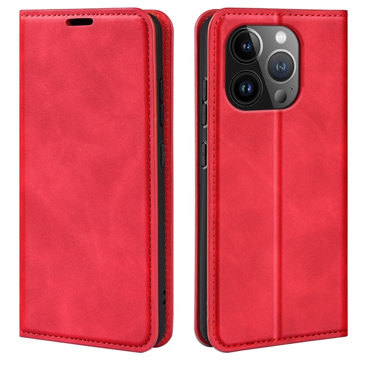 iPhone 15 Pro Fodral Flip Retro Läder
