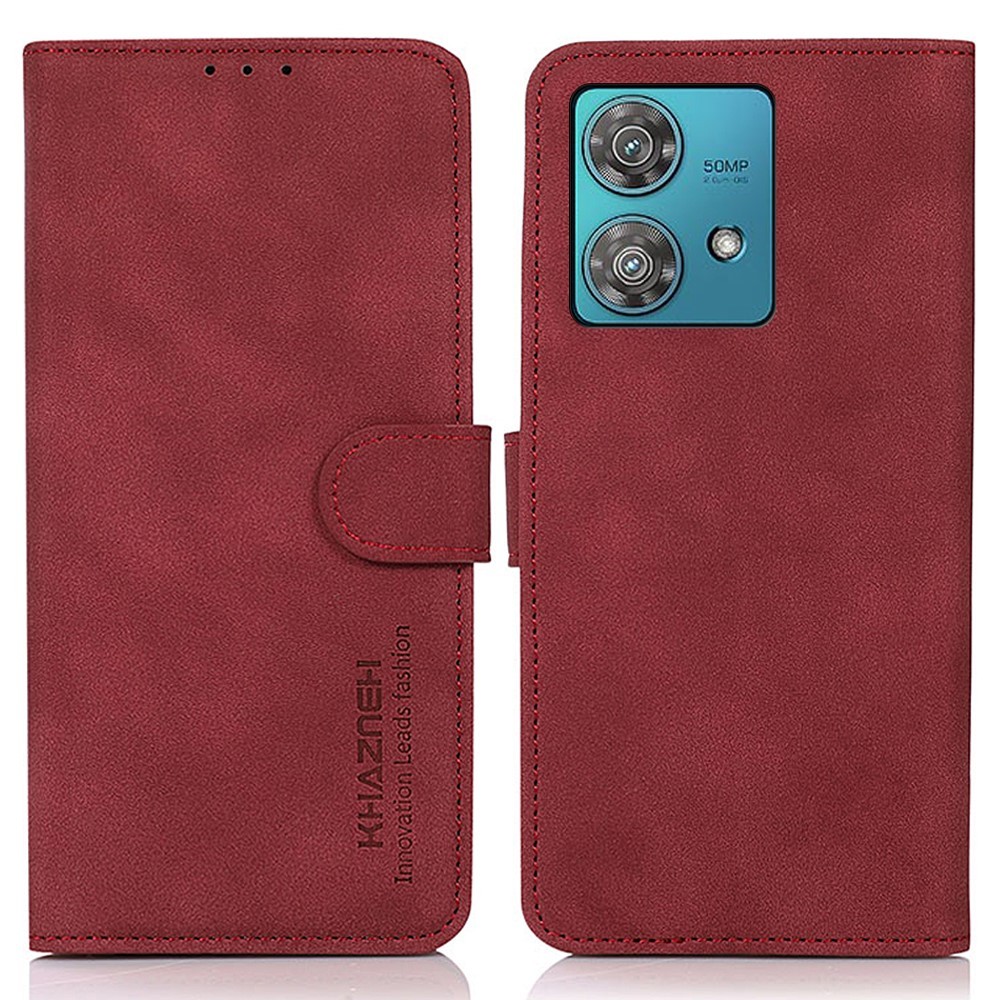 KHAZNEH Motorola Edge 40 Neo Fodral Retro Läder