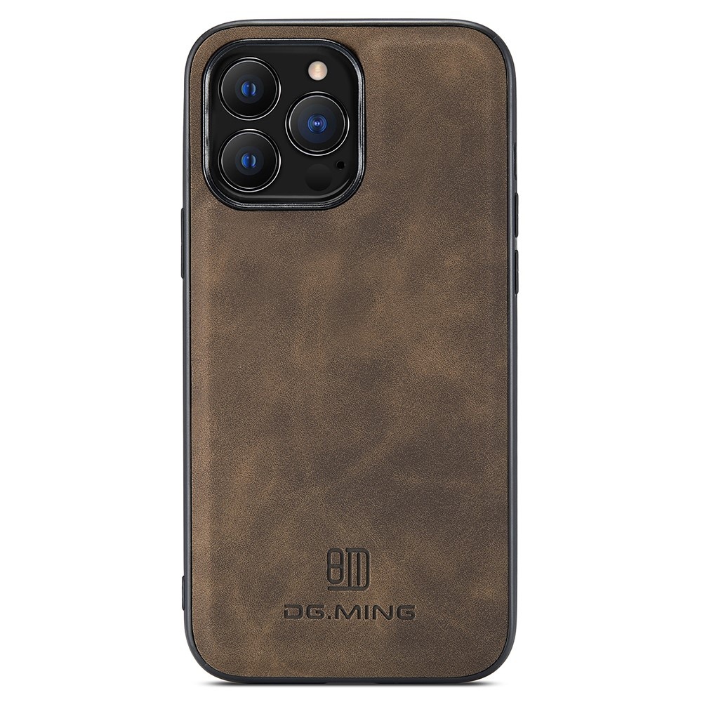 DG.MING iPhone 14 Pro Max Skal Läderbelagt Mörk