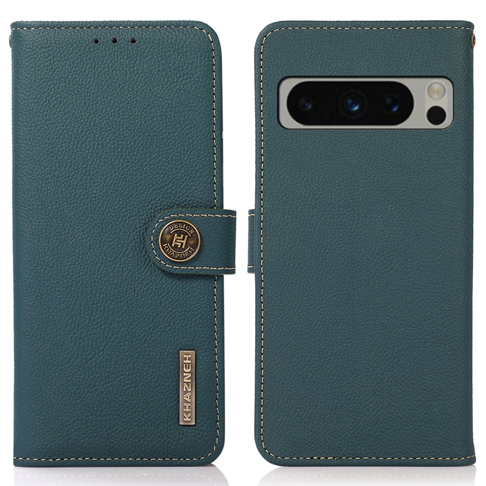 KHAZNEH Google Pixel 8 Pro Fodral RFID Äkta Läder