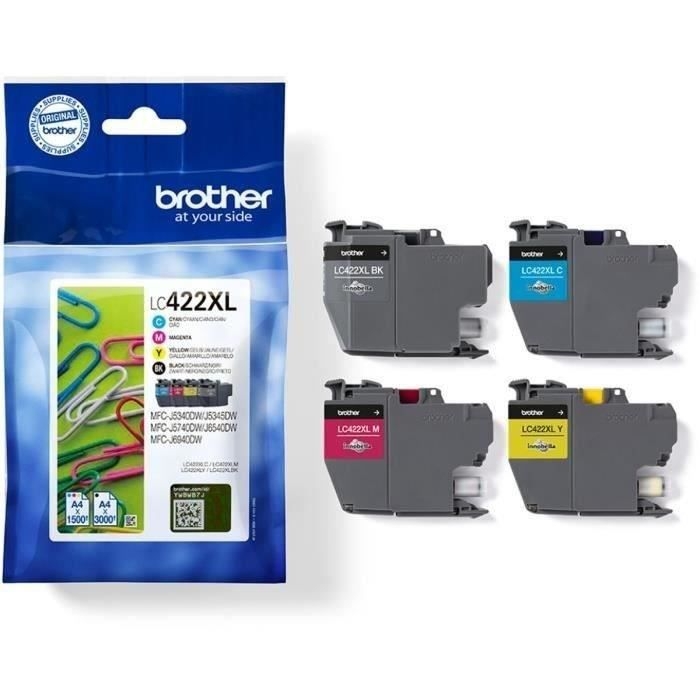 4-pack LC422XLVAL-patroner - BROTHER - För Business Smart MFC-J5340DW, MFC-J5345DW, MFC-J5740DW, MFC-J6540DW och MFC-J6940DW