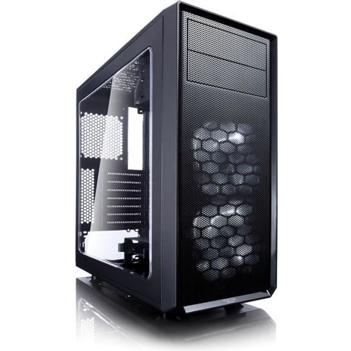 FRACTAL DESIGN PC-CHASSI Focus G - Midi-Tower - Svart - Härdat glas - ATX-format (FD-CA-FOCUS-BK-W)