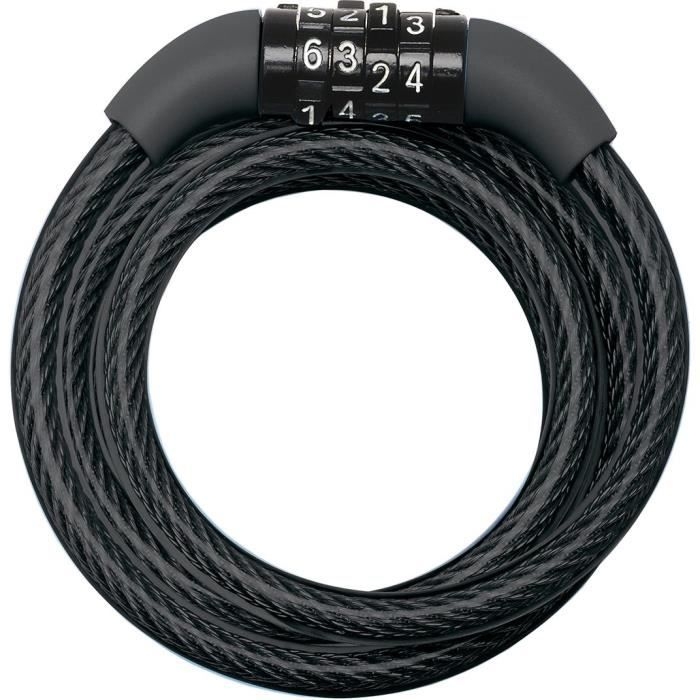 MASTER LOCK -vaijerilukko polkupyörään - 1,2 m vaijeri