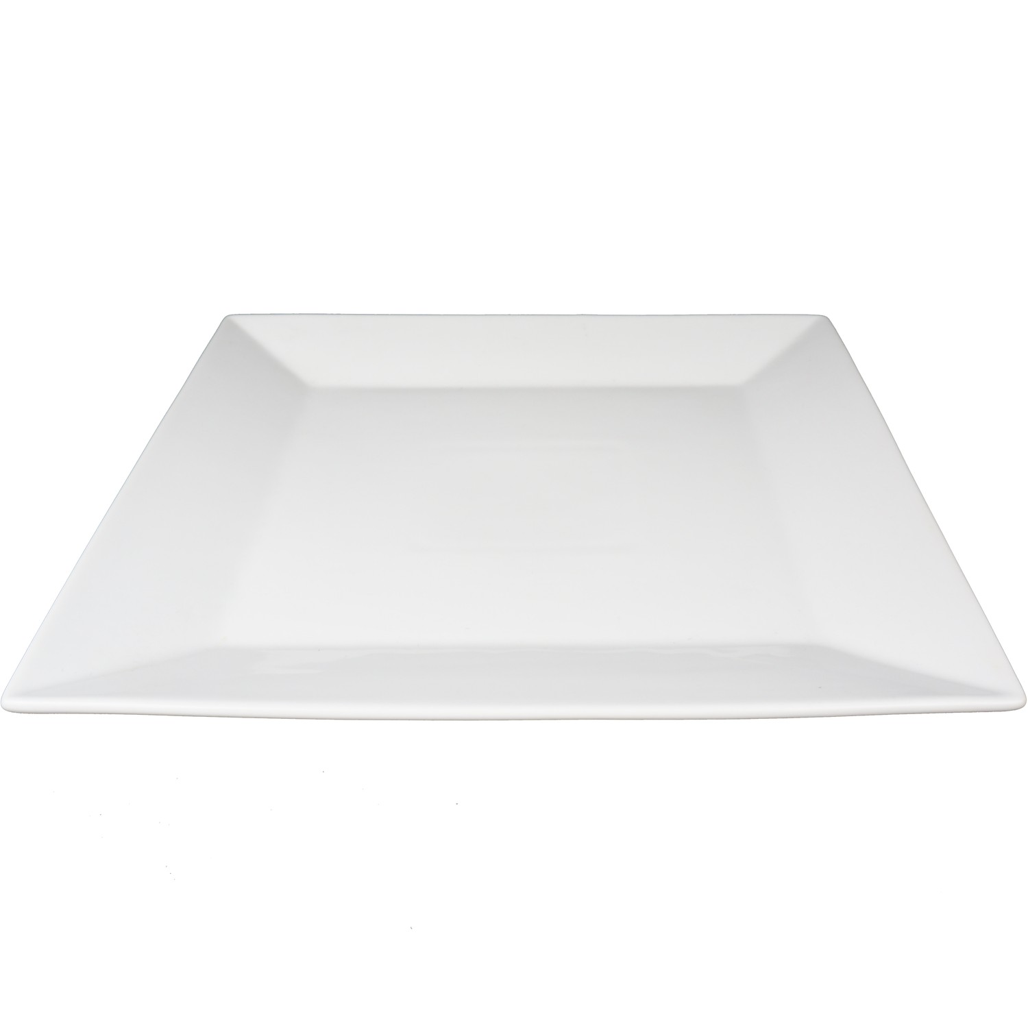 Större Traditionell Porslins Tallrik Fyrkantig - 4 pack